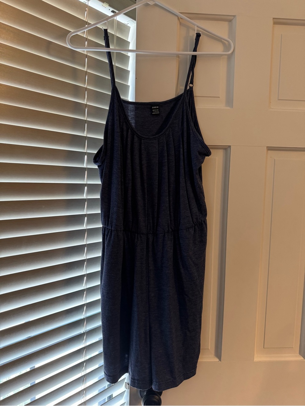 SHEIN Navy Blue Spaghetti Strap Romper